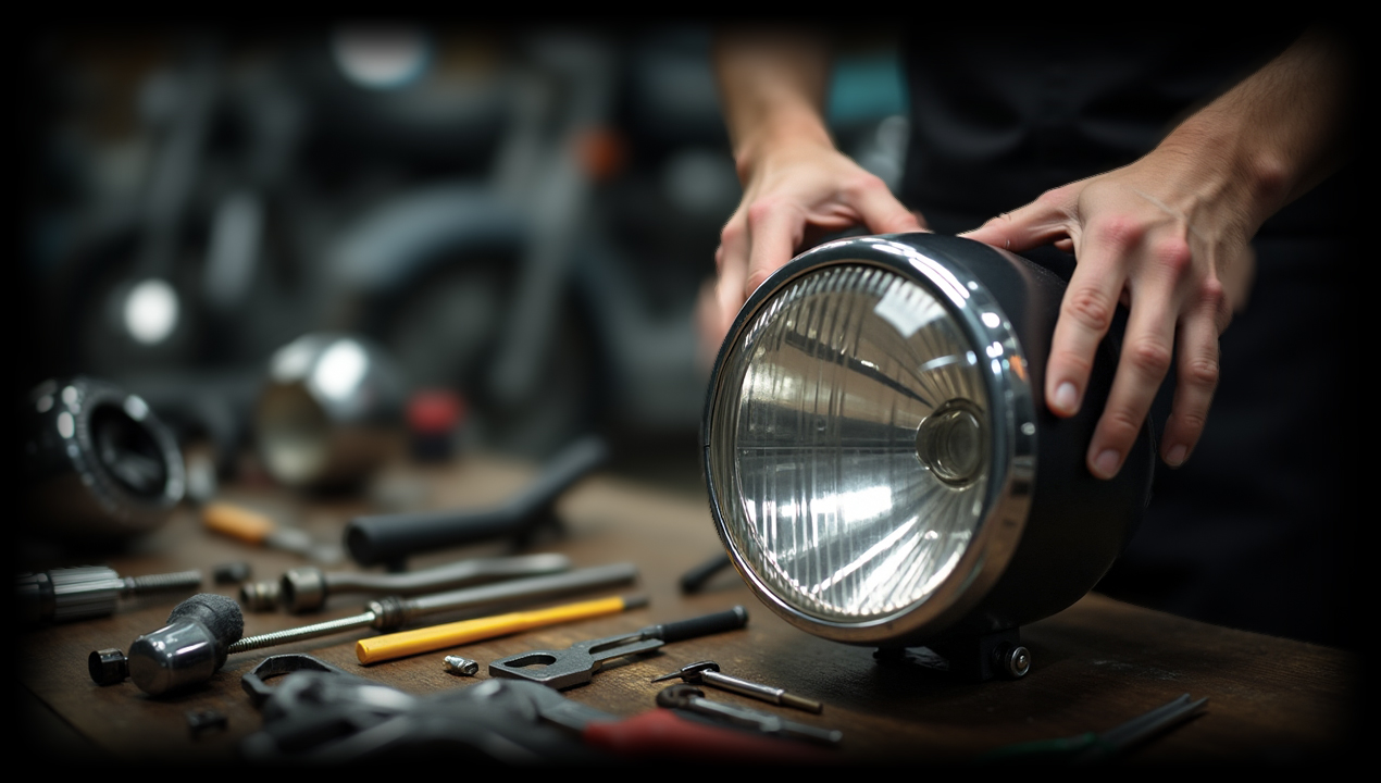 Ремонт фар мотоцикла